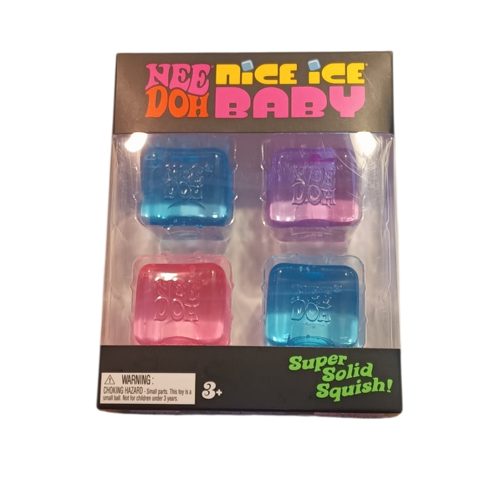 Nee Doh Nice Ice Baby Squishies - Blue, Pink, Purple